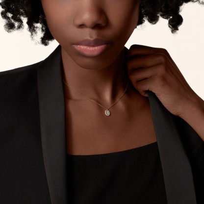 Trinity pendant, 1 diamond, paved