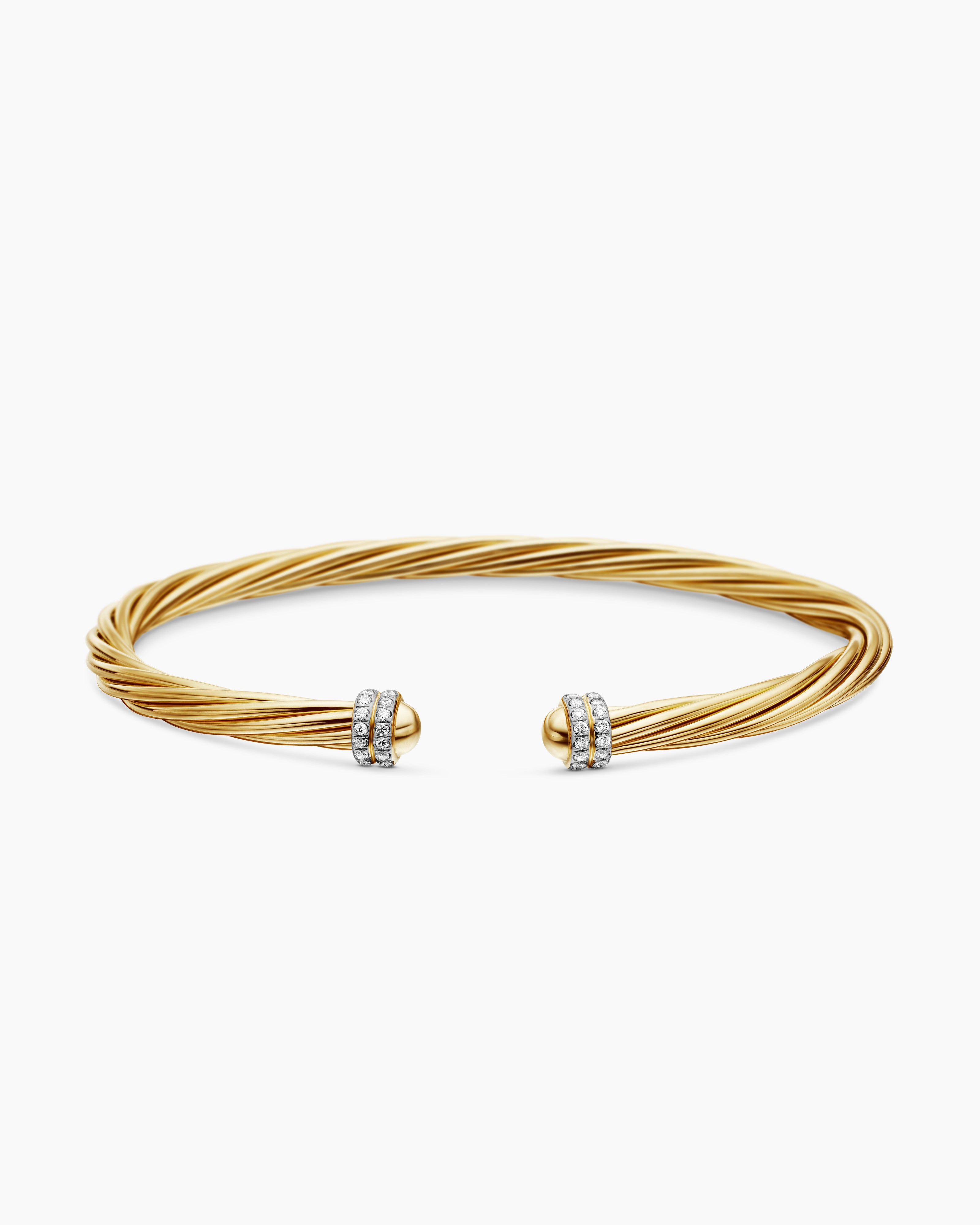 Helena Collection for Women Helena Bracelet 18K Yellow Gold with Diamonds, 4mm