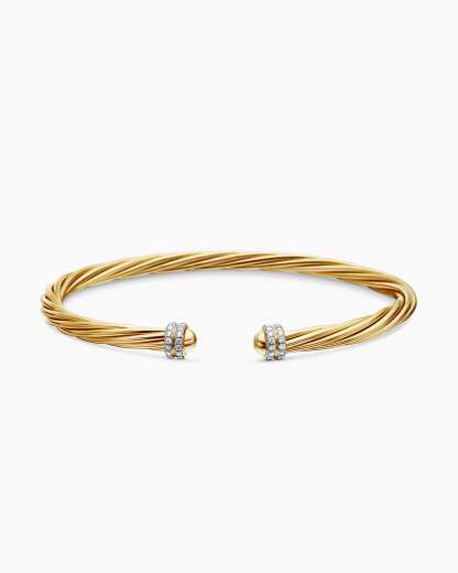 Helena Collection for Women Helena Bracelet 18K Yellow Gold with Diamonds, 4mm