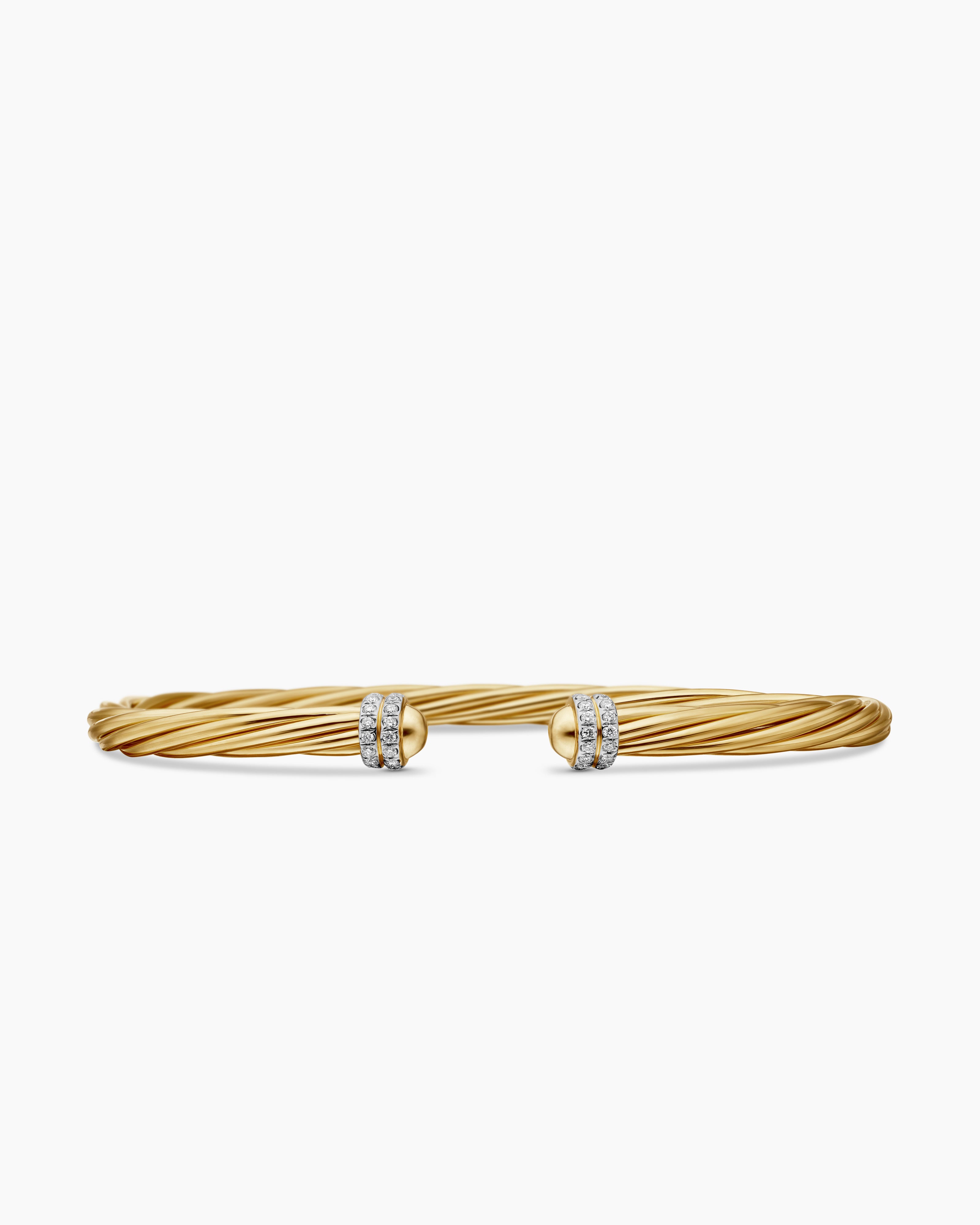 Helena Collection for Women Helena Bracelet 18K Yellow Gold with Diamonds, 4mm