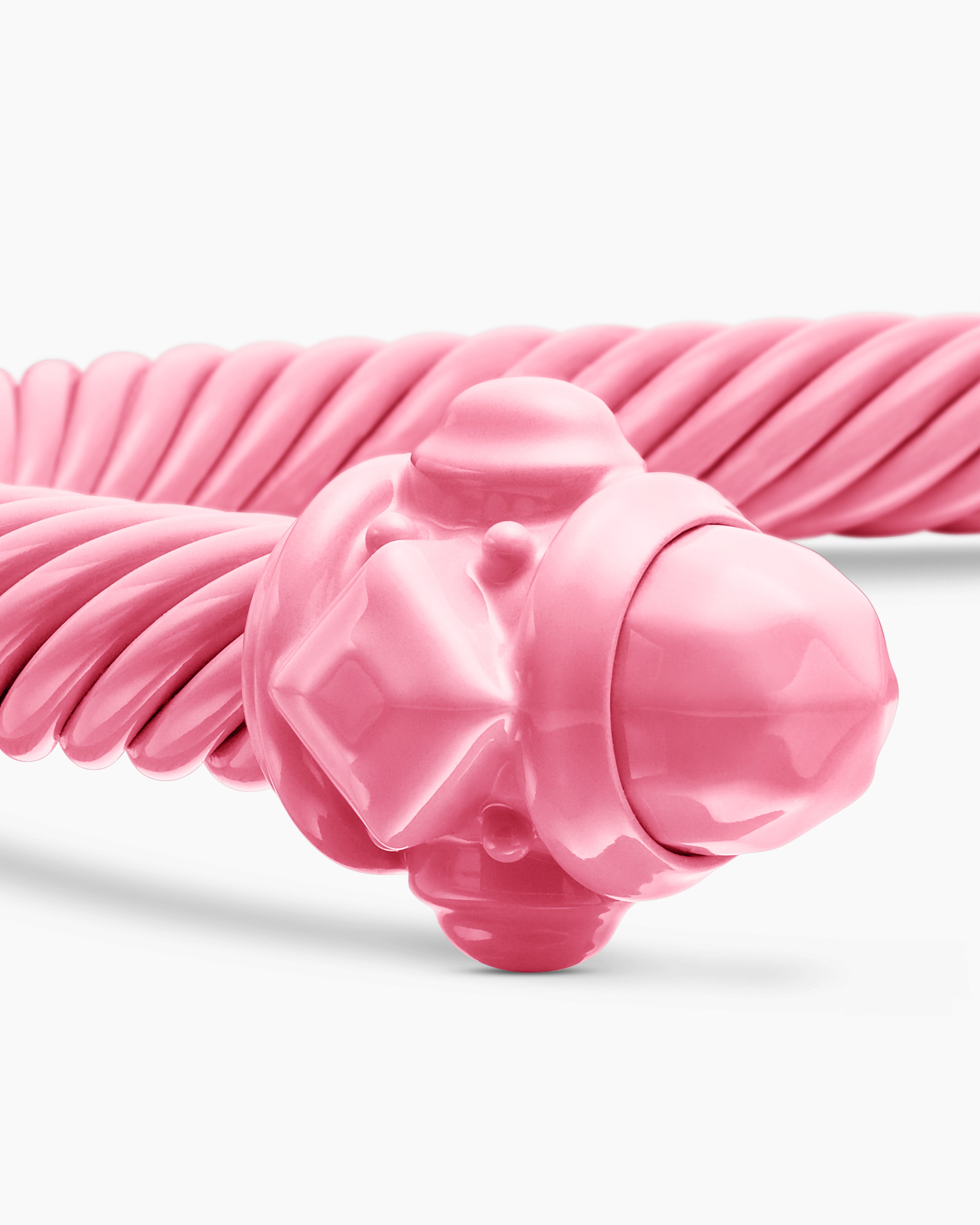 Renaissance® Classic Cable Bracelet Pink Aluminum, 5mm
