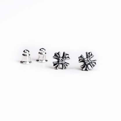 CH PLUS STUD EARRINGS WITH DIAMONDS