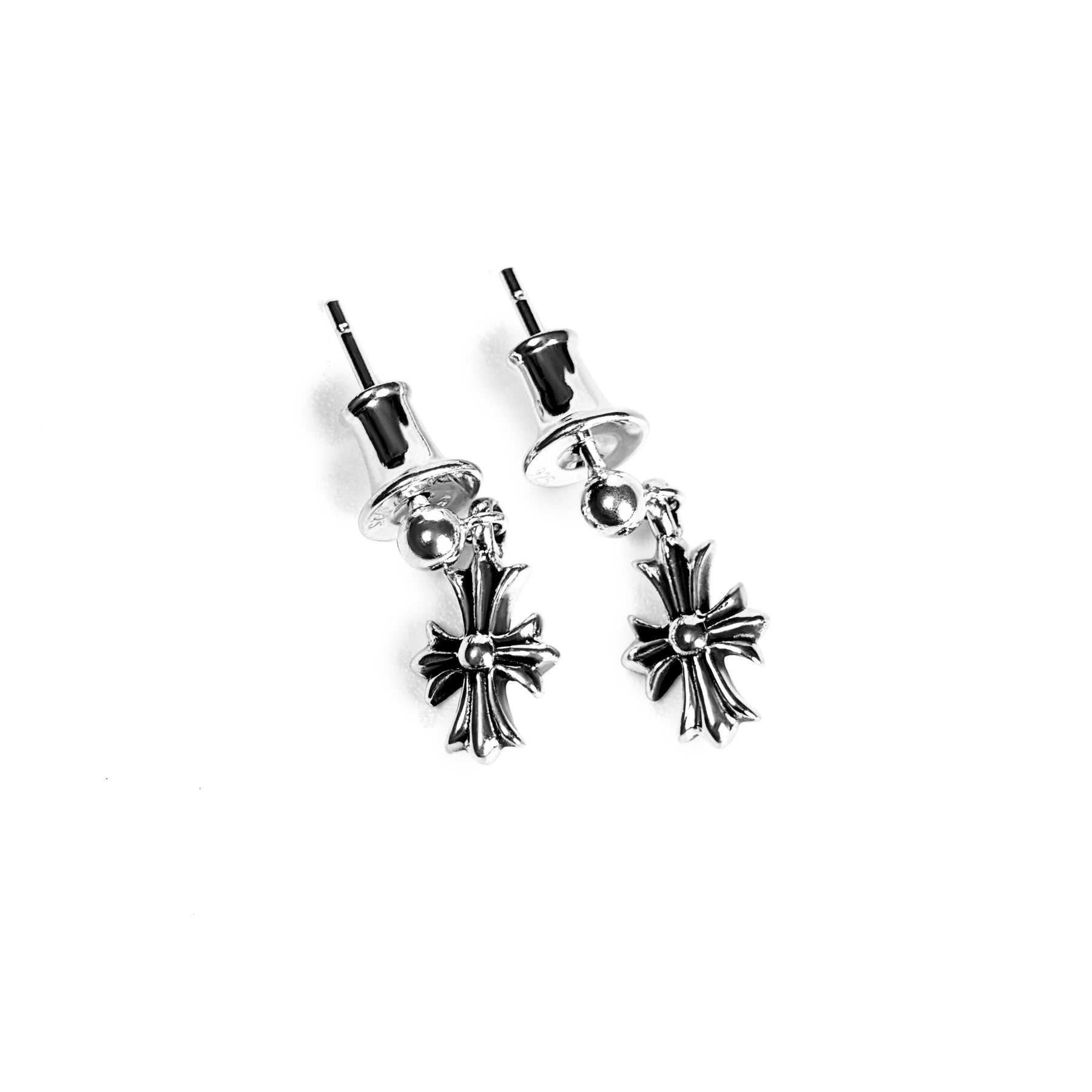 TINY E CH PLUS DROP EARRINGS