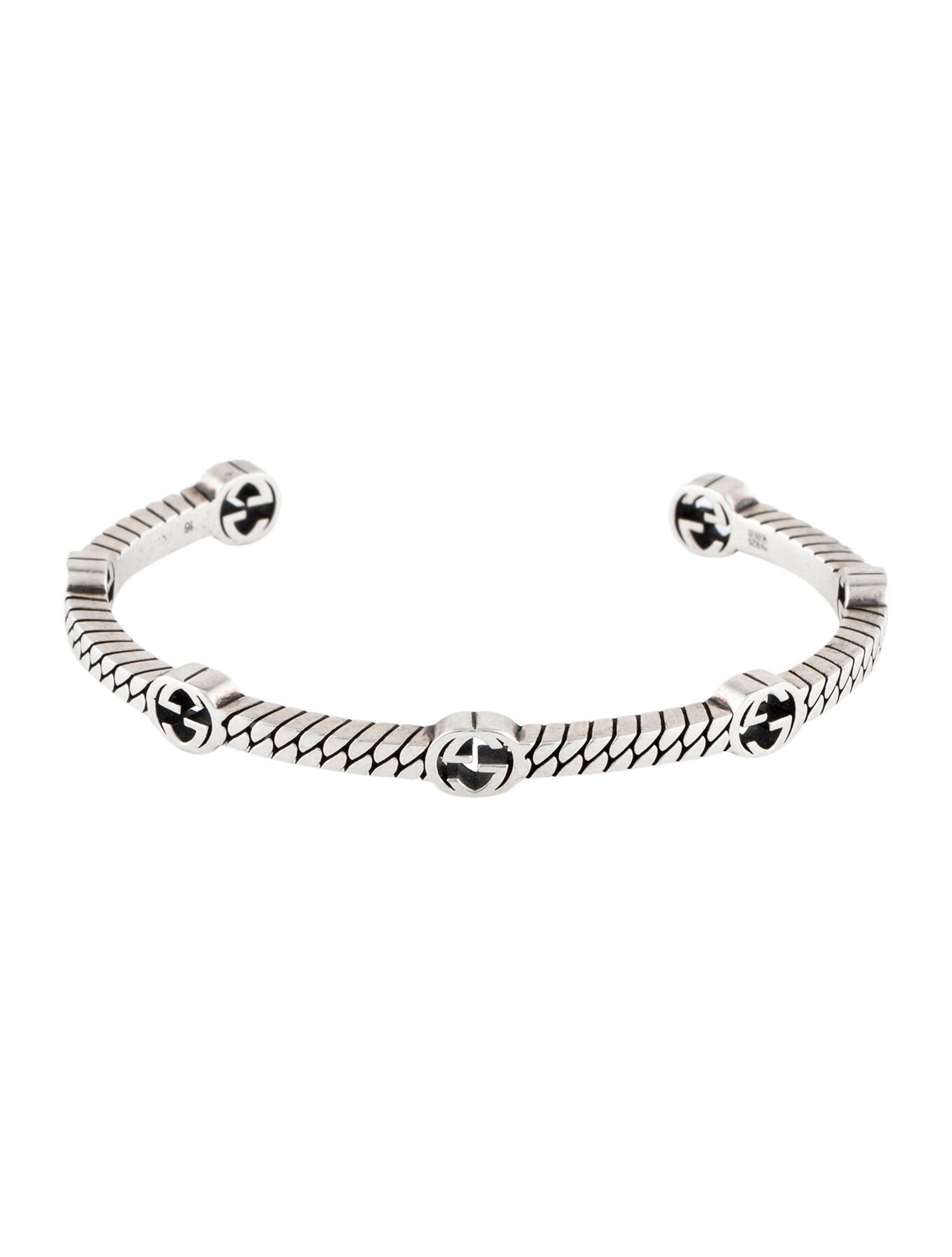 Thin Interlocking G Cuff Bracelet