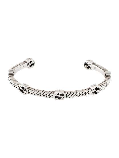 Thin Interlocking G Cuff Bracelet