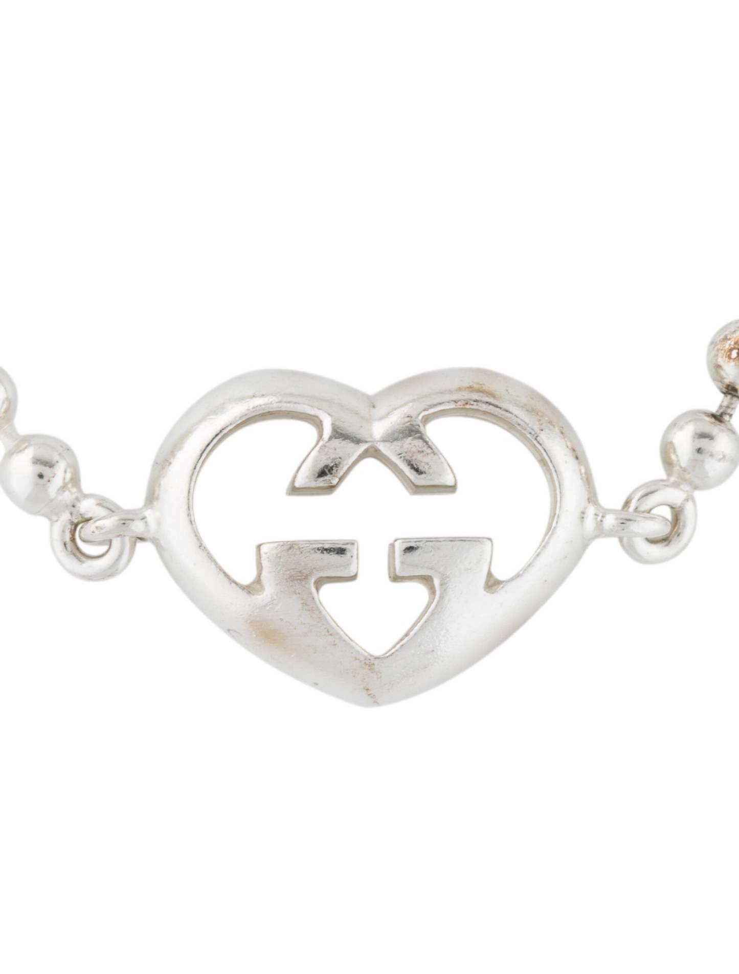 Interlocking G Heart Bracelet