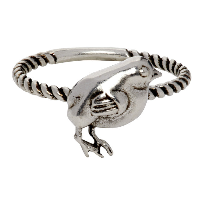Chick Motif Ring in Silver