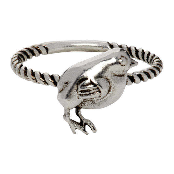 Chick Motif Ring in Silver