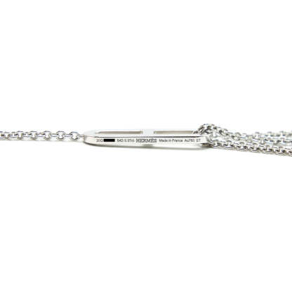 EVER CHAIN D'ANCRE NECKLACE, SMALL MODEL, 18K WHITE GOLD WITH DIMOND