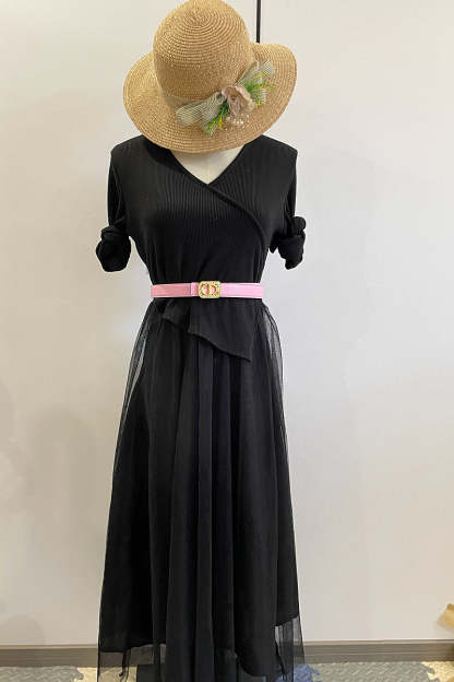 6 Colors luxury rhinestone lychee pattern double-sided belt