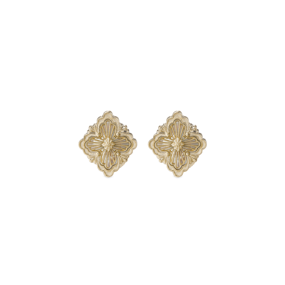OPERA TULLE YELLOW GOLD EARRINGS WITH MOTHER OF PEARL