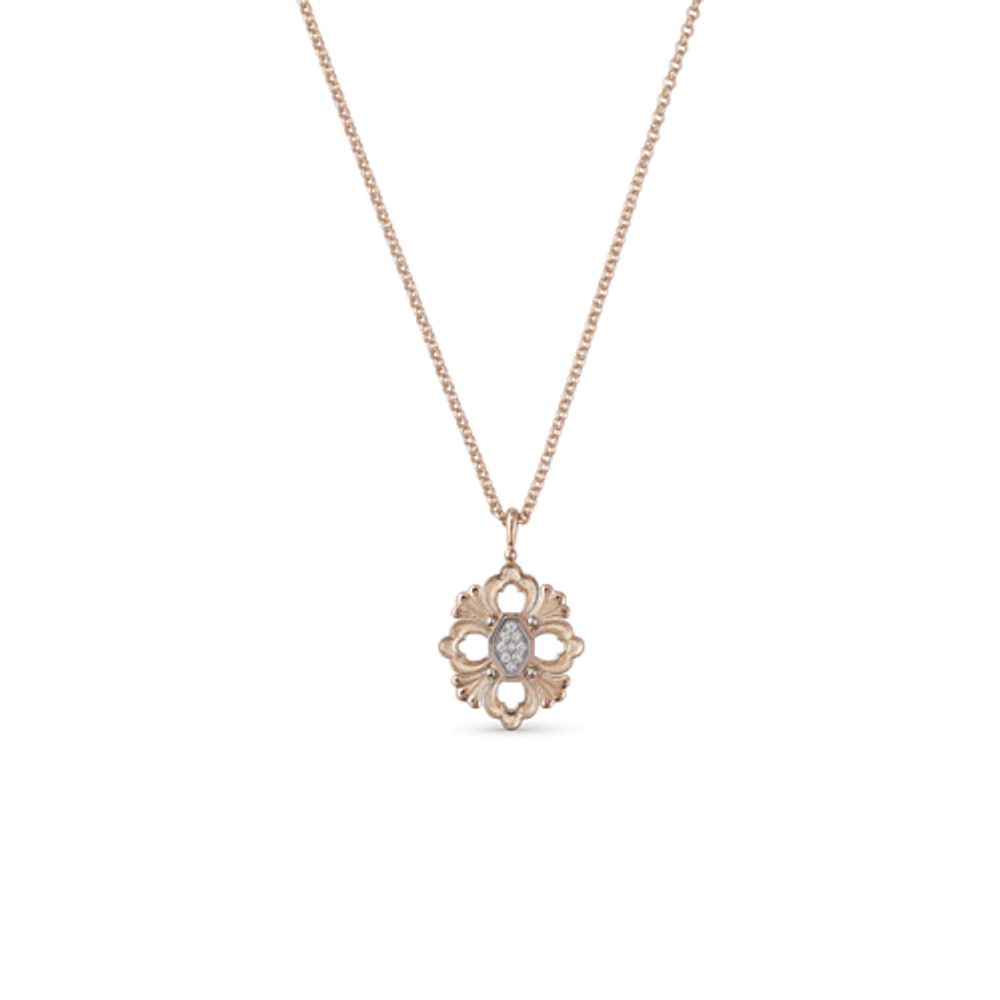 OPERA PINK AND WHITE GOLD PENDANT