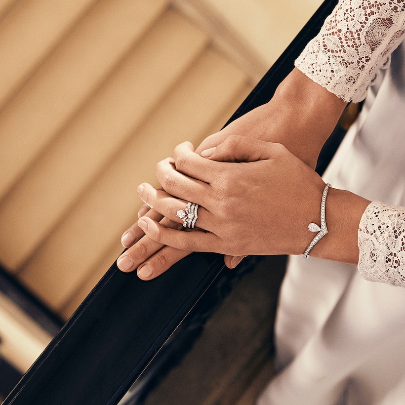 JOSÉPHINE AIGRETTE WEDDING BAND