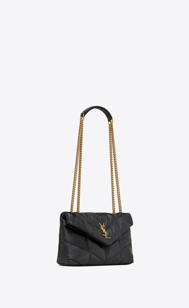 TOY PUFFER IN SHINY GRAINED LEATHER