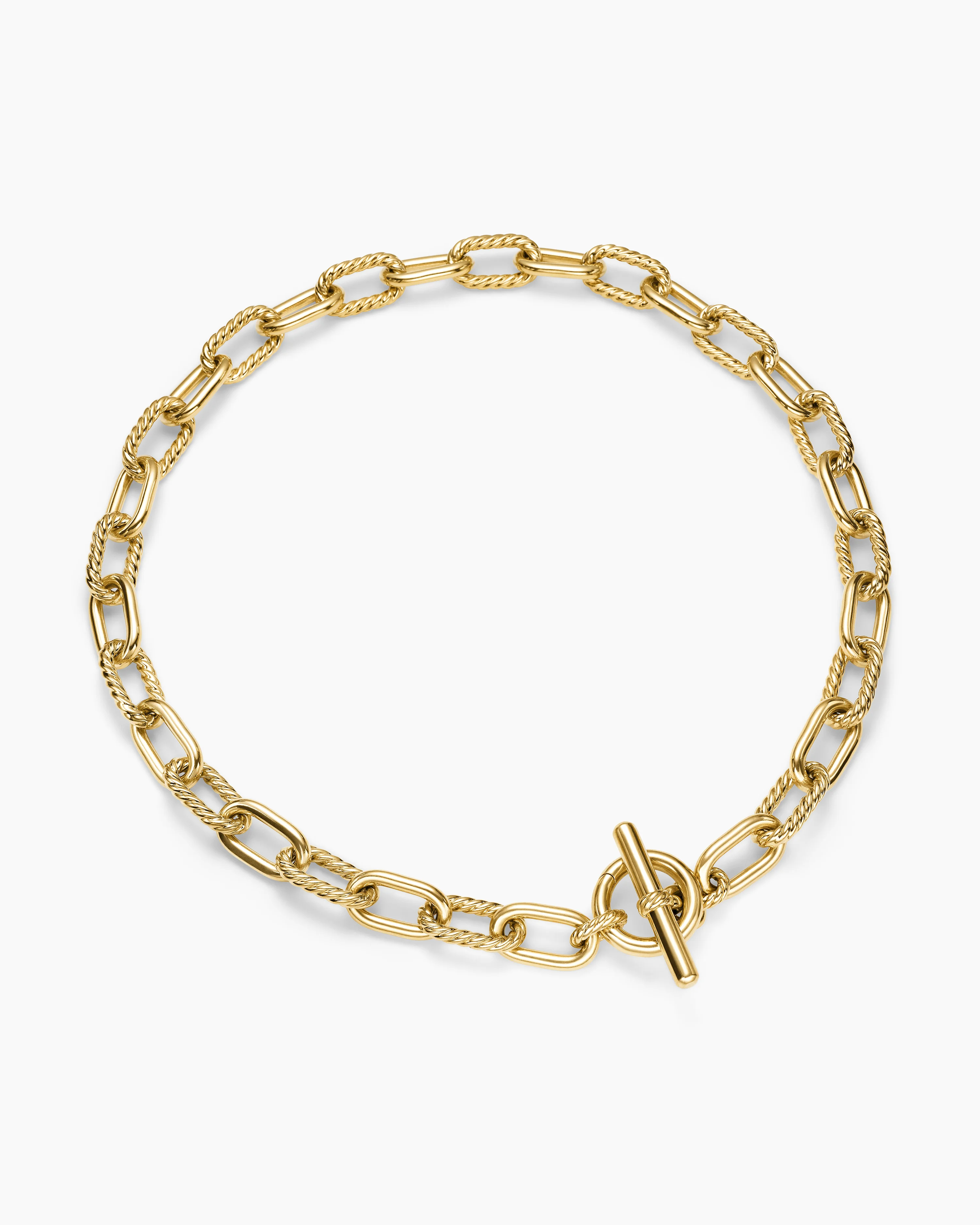 DY Madison® Toggle Chain Necklace 18K Yellow Gold, 11mm