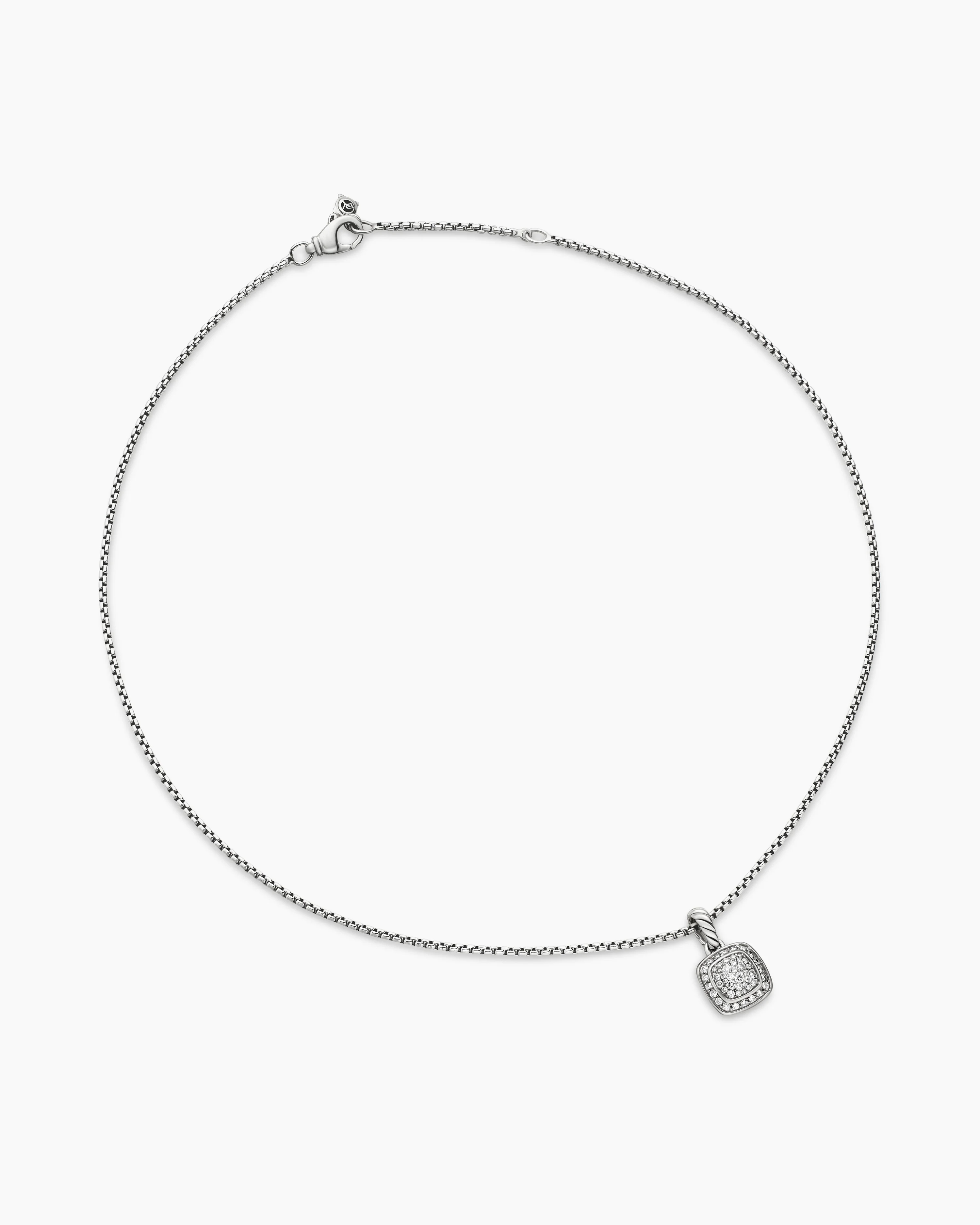 Albion® Pendant in Sterling Silver with Pave Diamonds,17mm