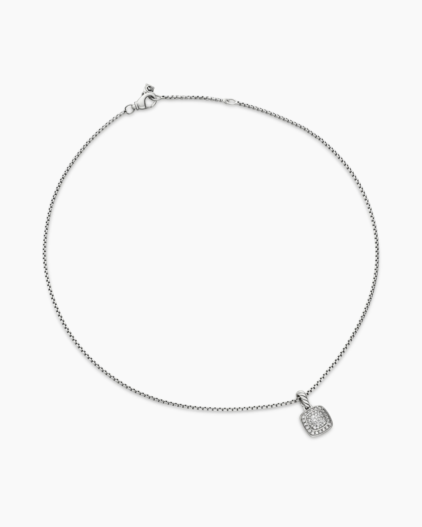 Albion® Pendant in Sterling Silver with Pave Diamonds,17mm