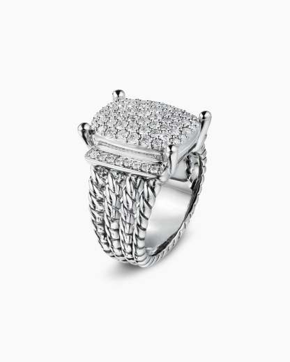 Wheaton庐 Ring Sterling Silver with Diamonds, 16.7mm