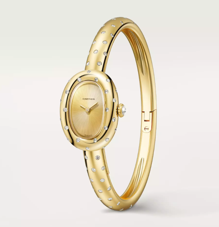BAIGNOIRE WATCH, Mini Model Yellow Gold, Size 17
