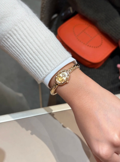BAIGNOIRE WATCH, Mini Model Yellow Gold, Size 17
