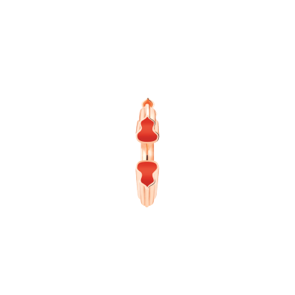 Wulu earring in 18K rose gold with HyCeram