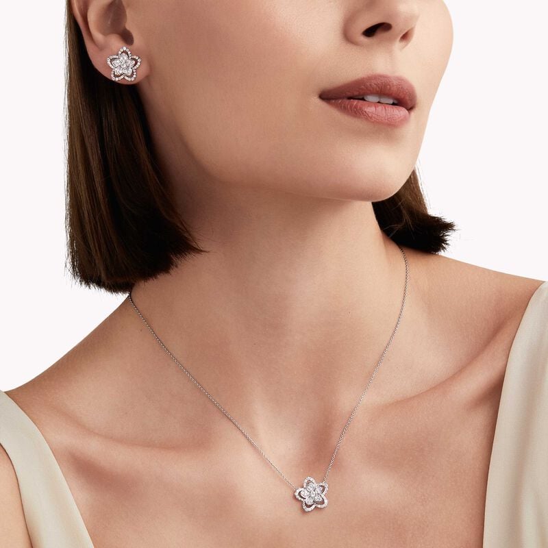 Wild Flower Diamond Stud Earrings