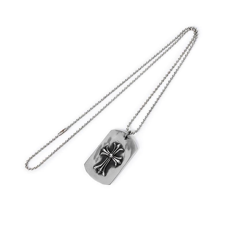 TINY CH CROSS CUTOUT DOG TAG