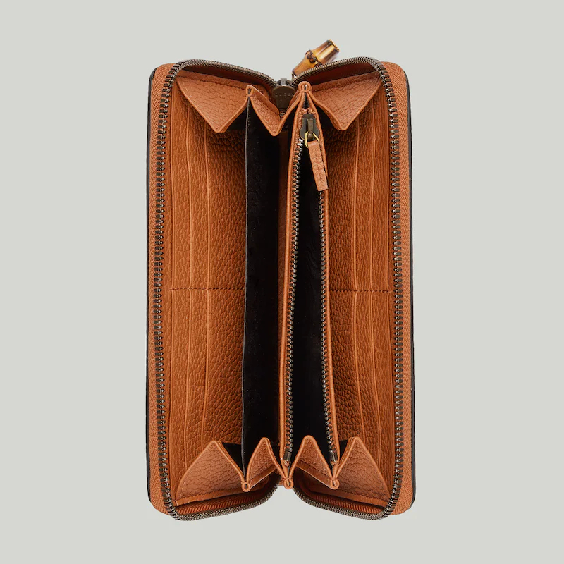 ZIP AROUND WALLET WITH BAMBOO