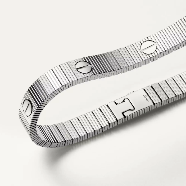 LOVE UNLIMITED BRACELET, FLEXIBLE, WHITE GOLD