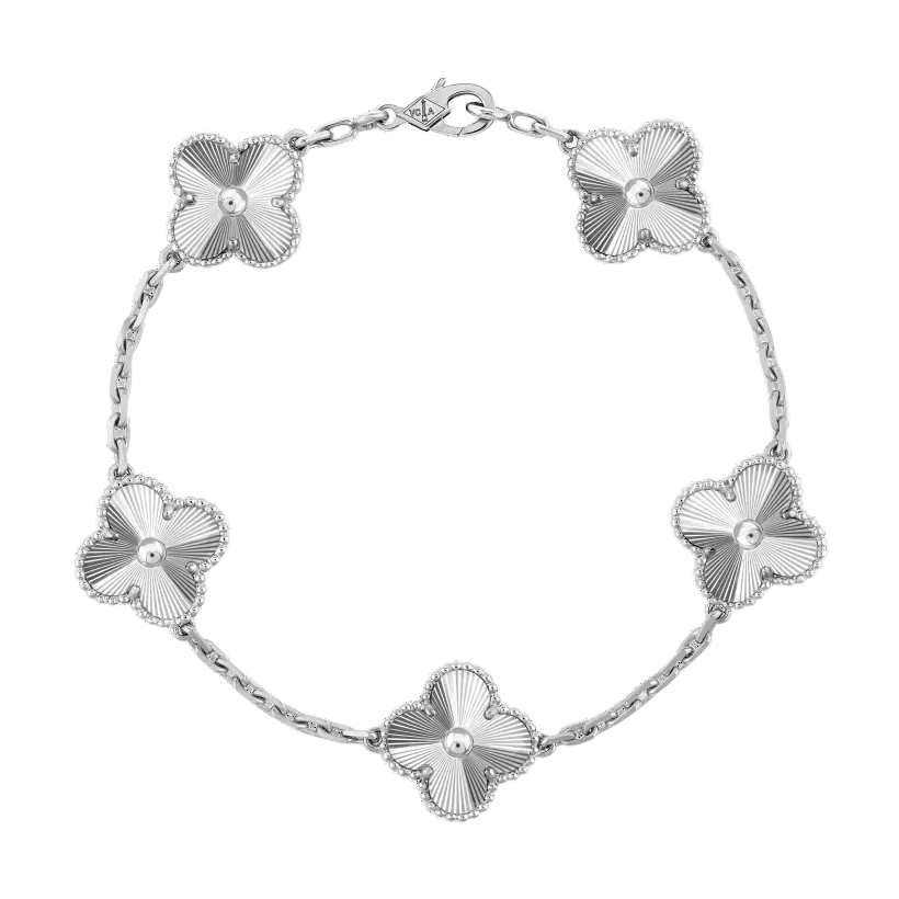 3-PIECE GOLD CLOVER JEWELRY SET: NECKLACE, BRACELET & EARRINGS