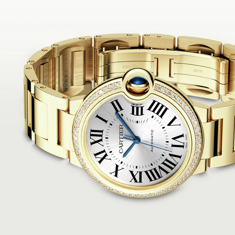 42MM Cartier Ballon Bleu Yellow Gold with Diamonds