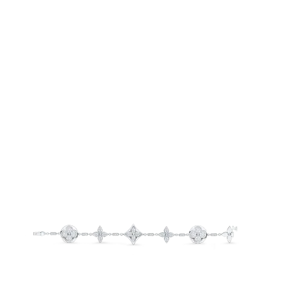 Color Blossom Bracelet, White Gold And Diamonds