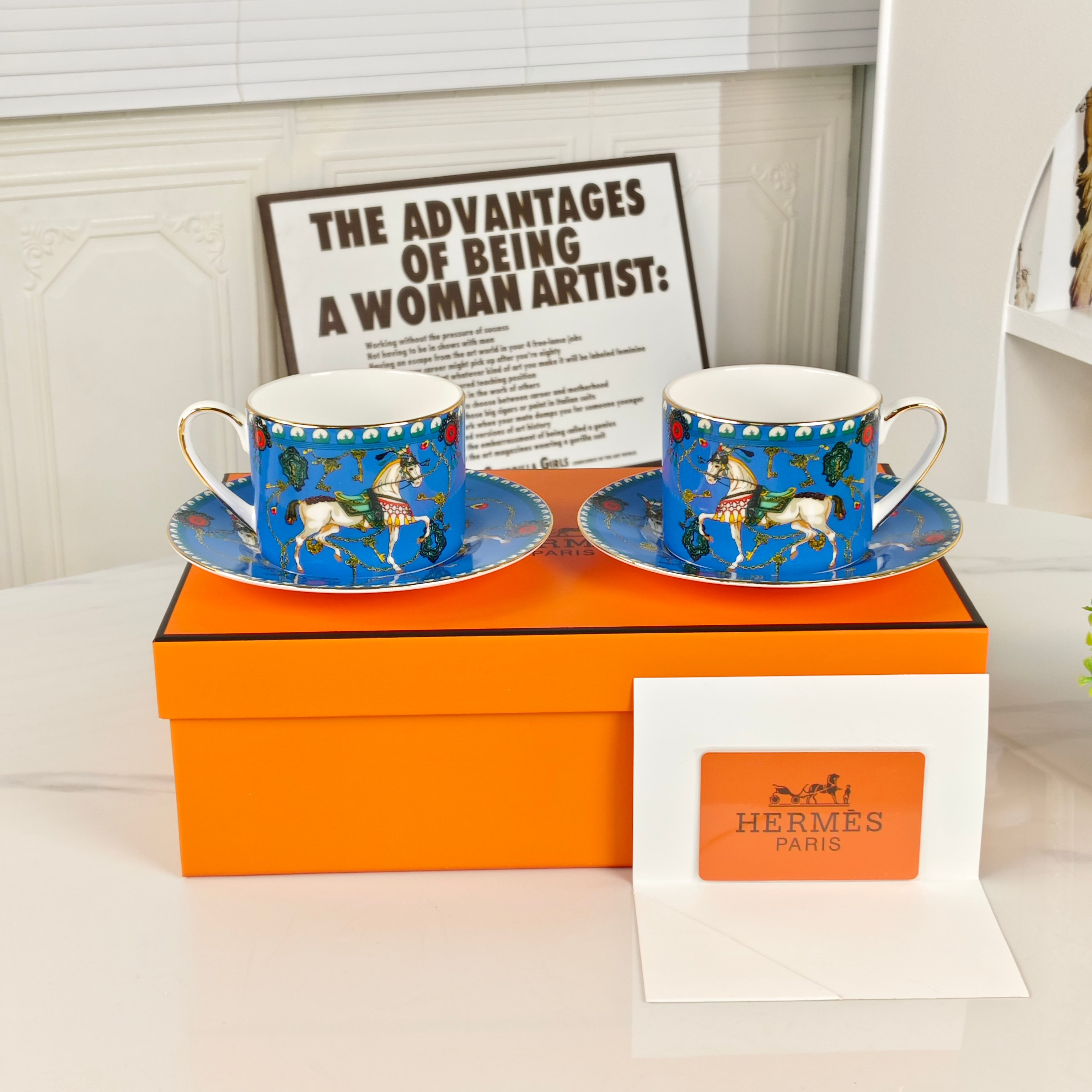 New Arrival 🔥 Herthtmès — "Galloping in the Breeze" Cup & Saucer Set