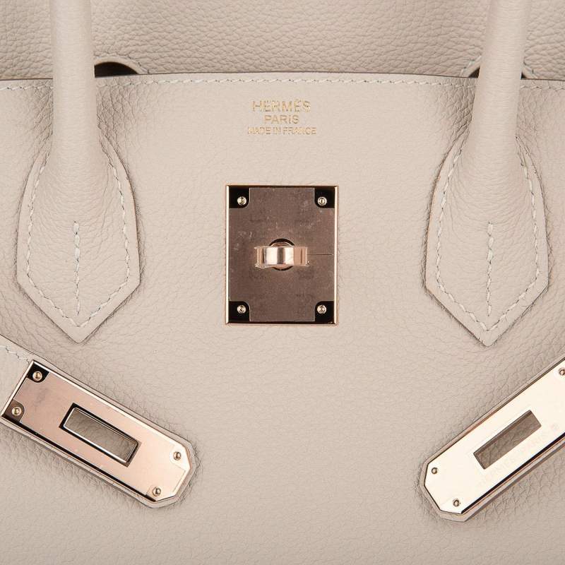 Birkin 30 Bag Craie Togo Leather with Rose Gold Hardware