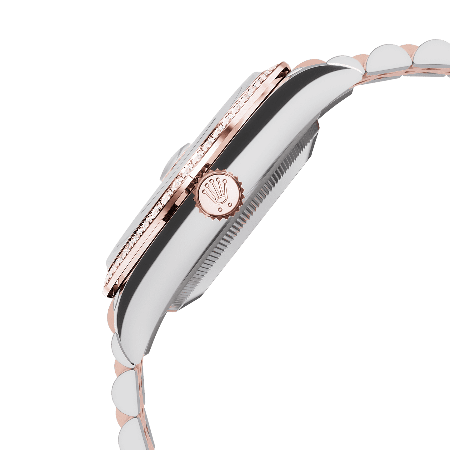 Oyster, 36 mm, Oystersteel, Everose gold and diamonds  Reference 126281RBR