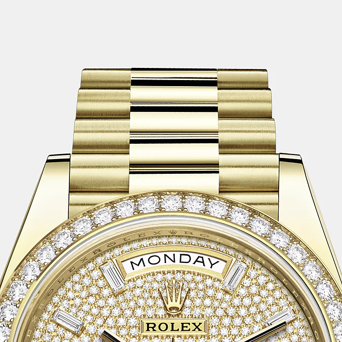 Day-Date, 40mm, 18k Yellow Gold and Diamonds, Ref# 228348rbr-0037