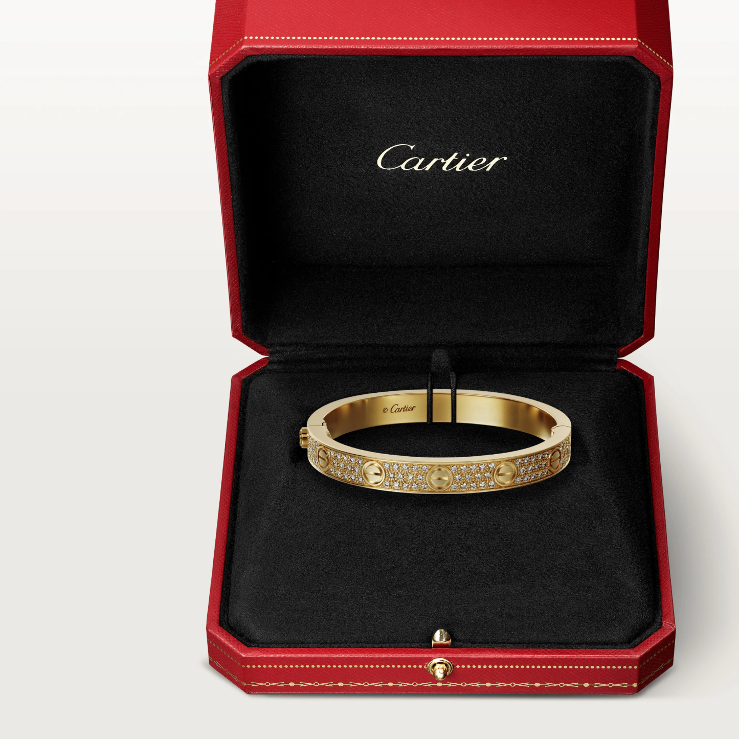 LOVE BRACELET, DIAMOND-PAVED