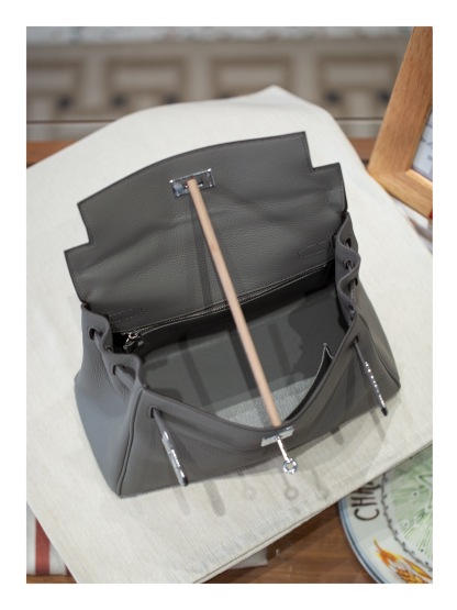 KELLY 25 FIRST LAYER TOGO COWHIDE GREY