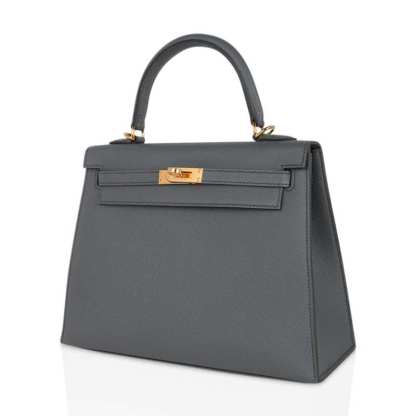 Kelly Sellier 25 Bag Vert Amande Gold Hardware Epsom Leather