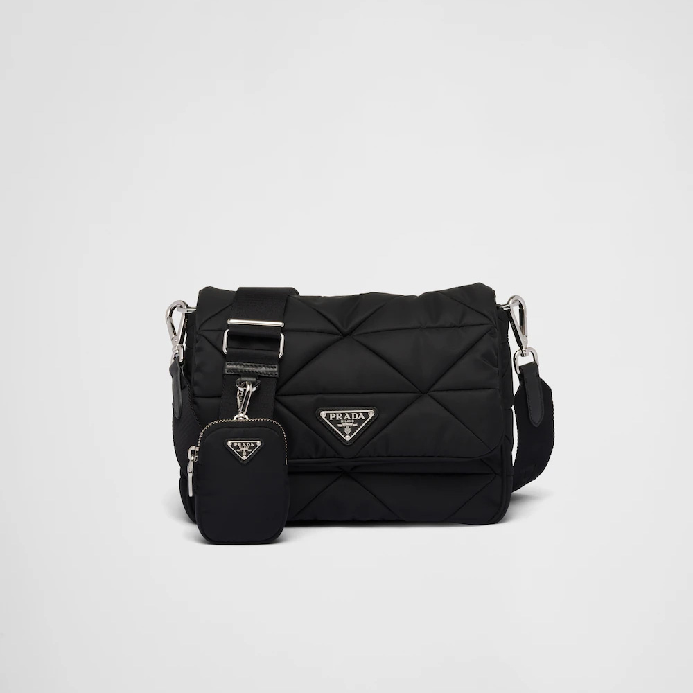 Padded Re-Nylon shoulder bag