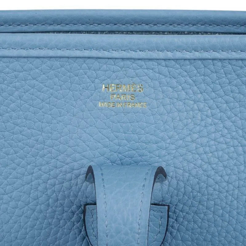 Evelyne PM Bag Blue De Nord Clemence Gold