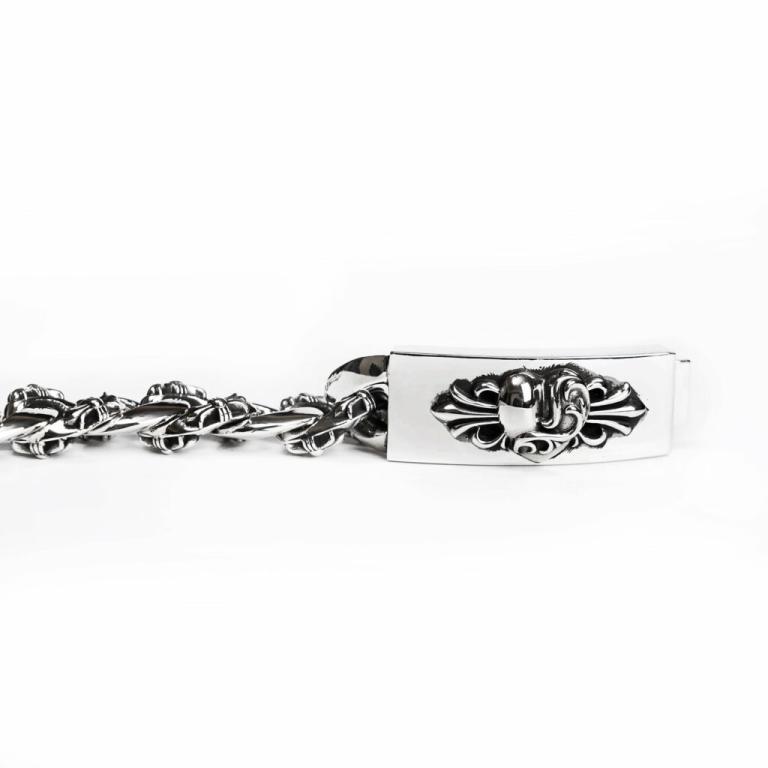 HEART INSIGNIA ID FANCY CHAIN BRACELET