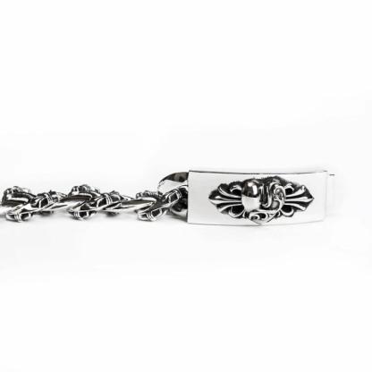 HEART INSIGNIA ID FANCY CHAIN BRACELET