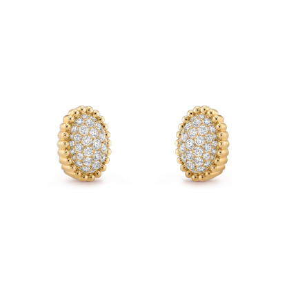 Perlée diamonds pavé earrings