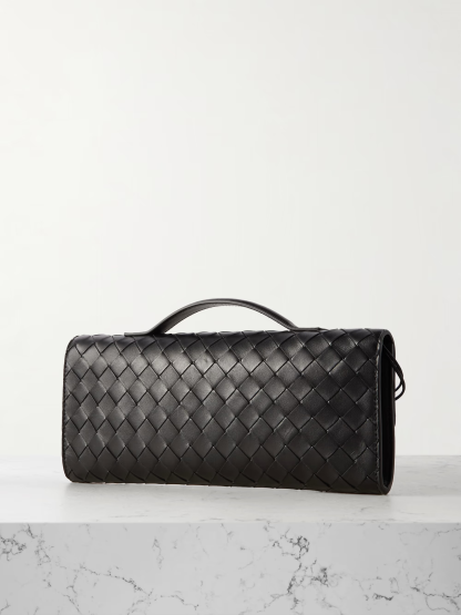 Bothtttega Vethtneta Black Woven Evening Bag