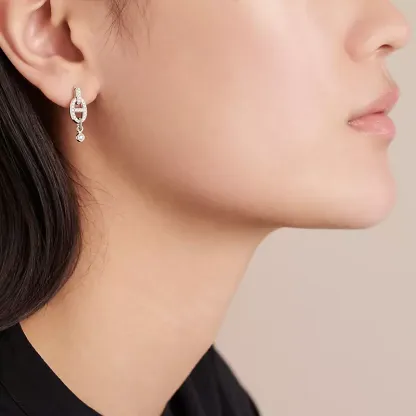 Chaine d'Ancre Enchainee earrings, small model