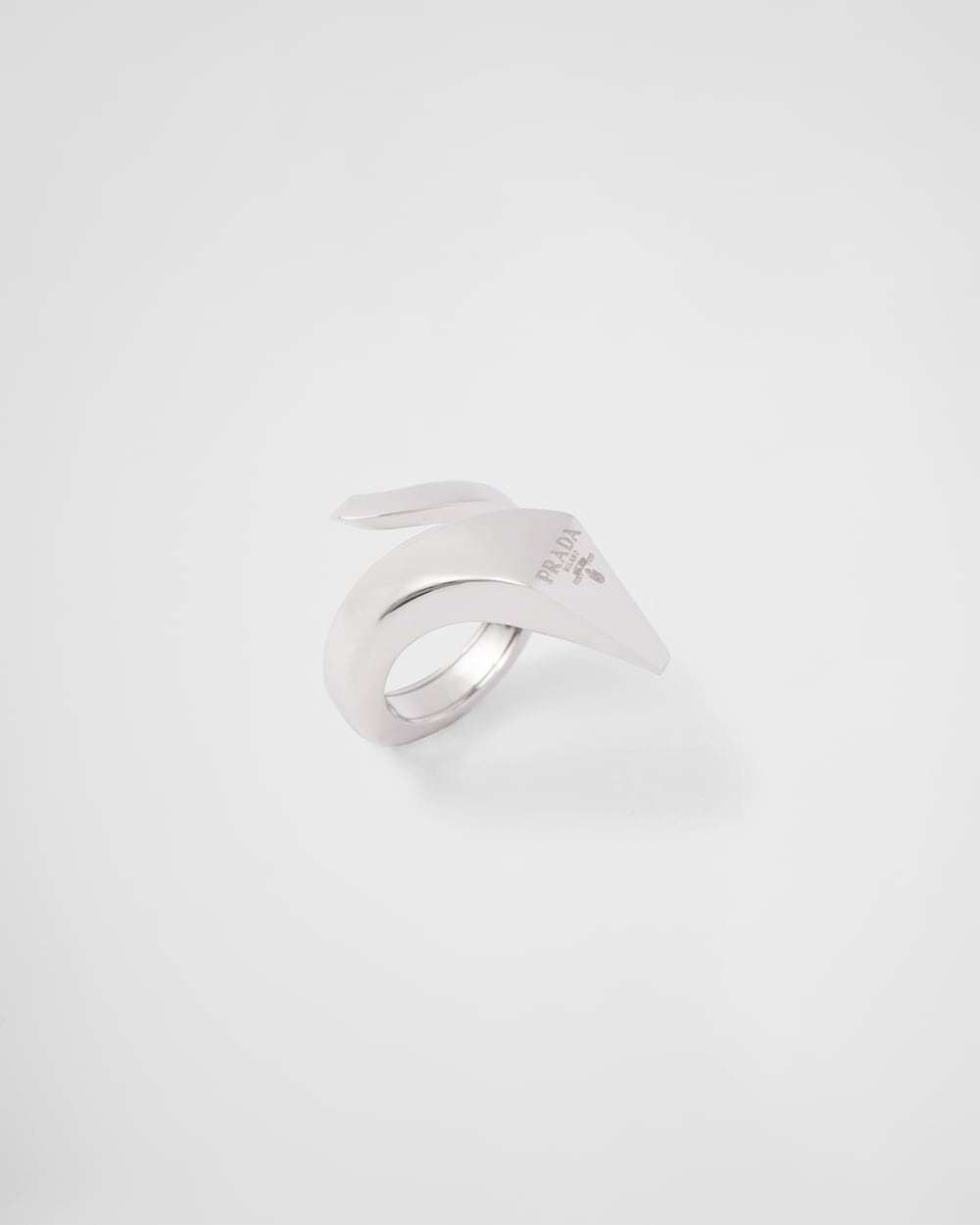 Eternal Gold toi et moi snake ring in white gold