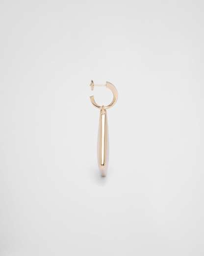 Eternal Gold medium drop earrings in yellow gold