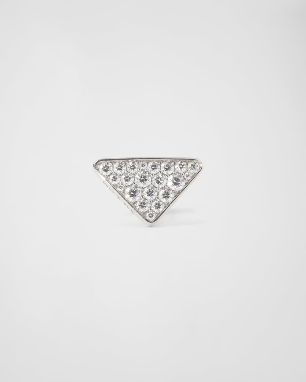 Eternal Gold single earring in white gold with diamonds