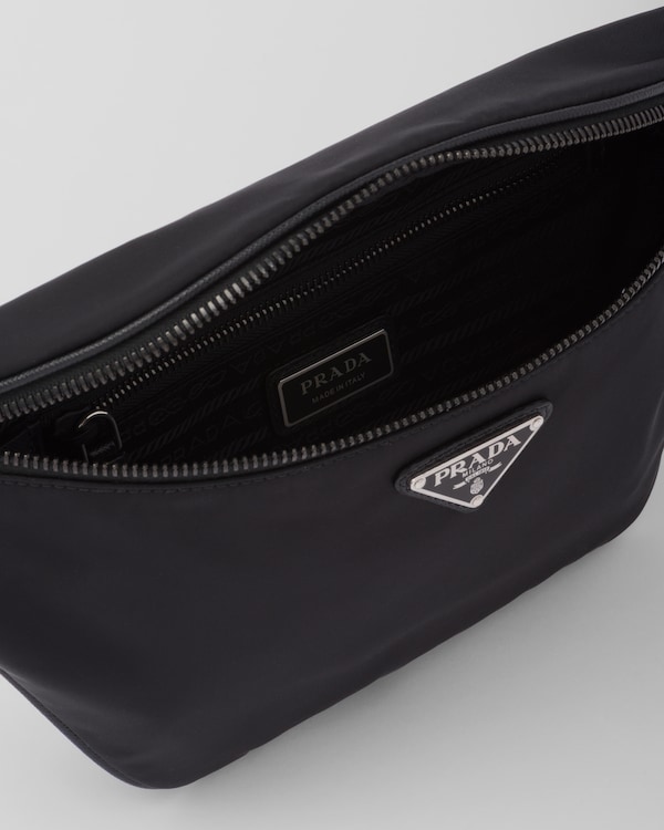 Re-Nylon and Saffiano leather belt bag